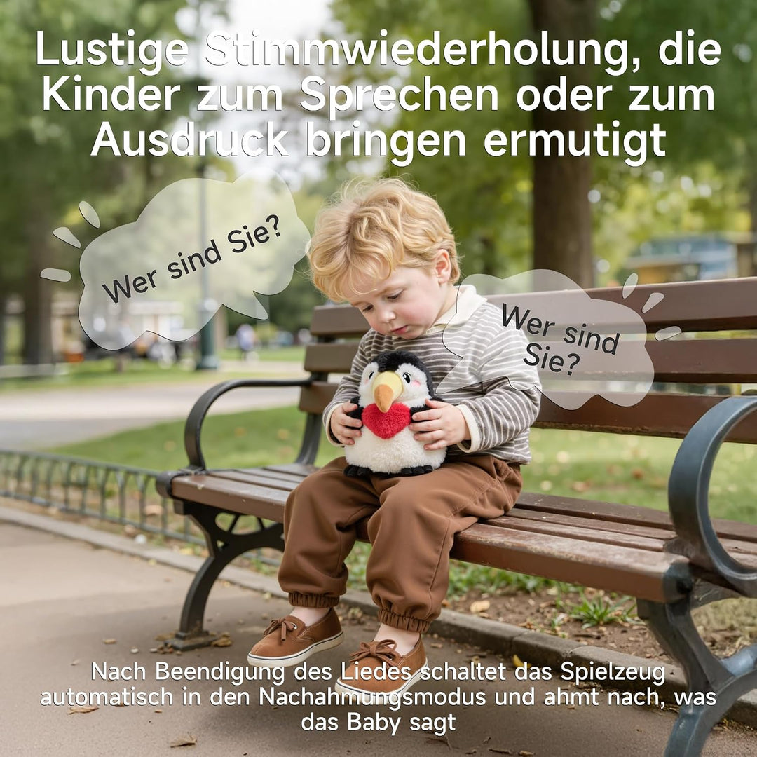 TUMAMA KIDS Baby Plüsch Spielzeug mit Musik und sensorischen Elementen, interaktives elektronisches