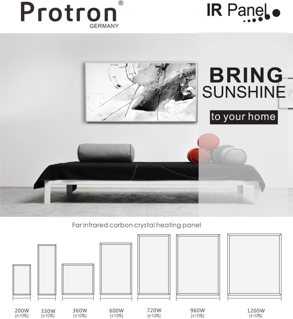 Protron Motiv Infrarotheizung Infrarot Panel Heizkörper Bild Elektroheizung Wandheizung mit Smart-Th