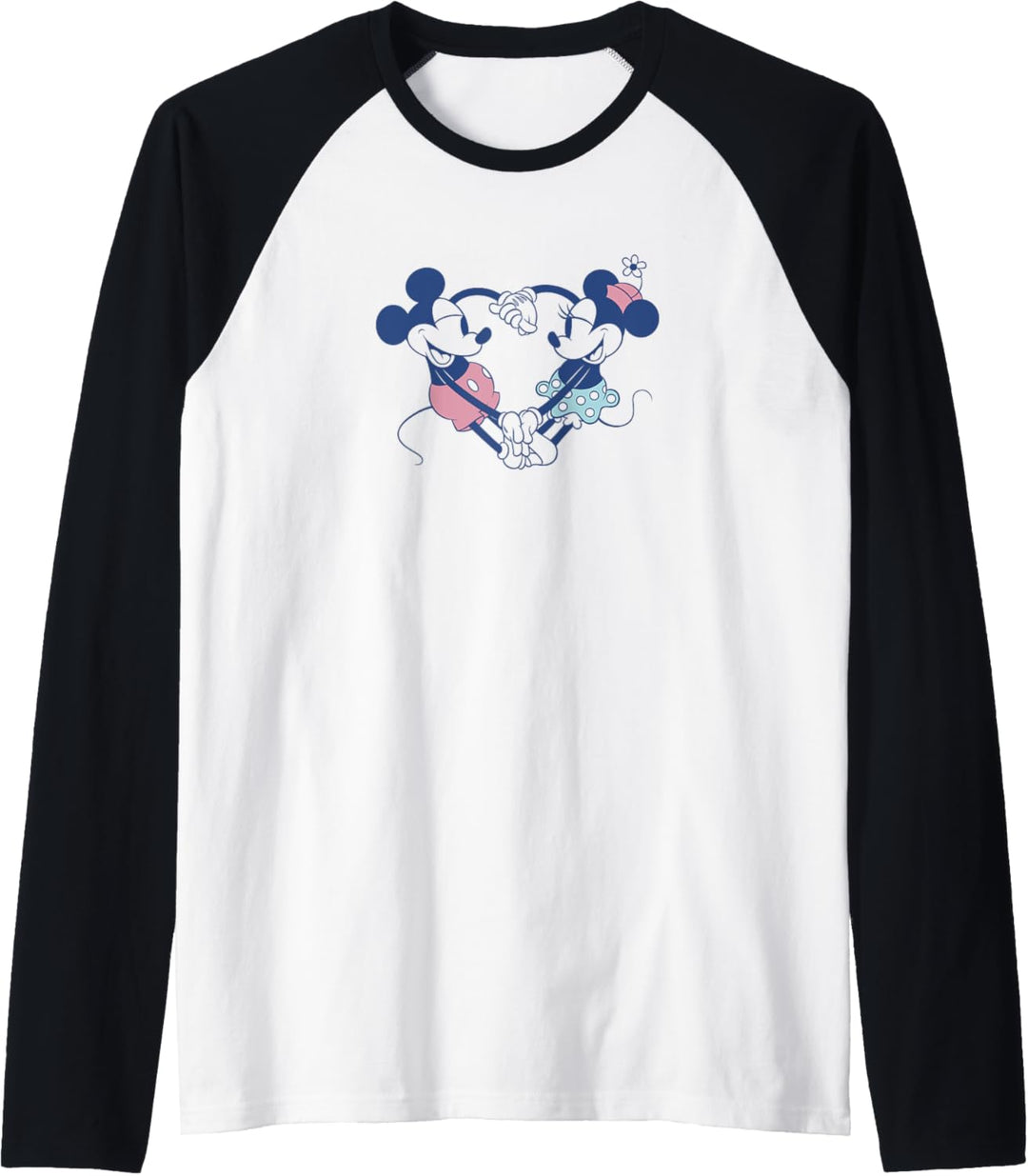 Disney Mickey And Friends Mickey & Minnie Heart Hands Raglan