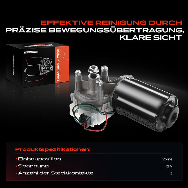 Frankberg 1x Wischermotor Scheibenwischermotor Vorne Links oder Rechts Kompatibel mit Seicento/600 1