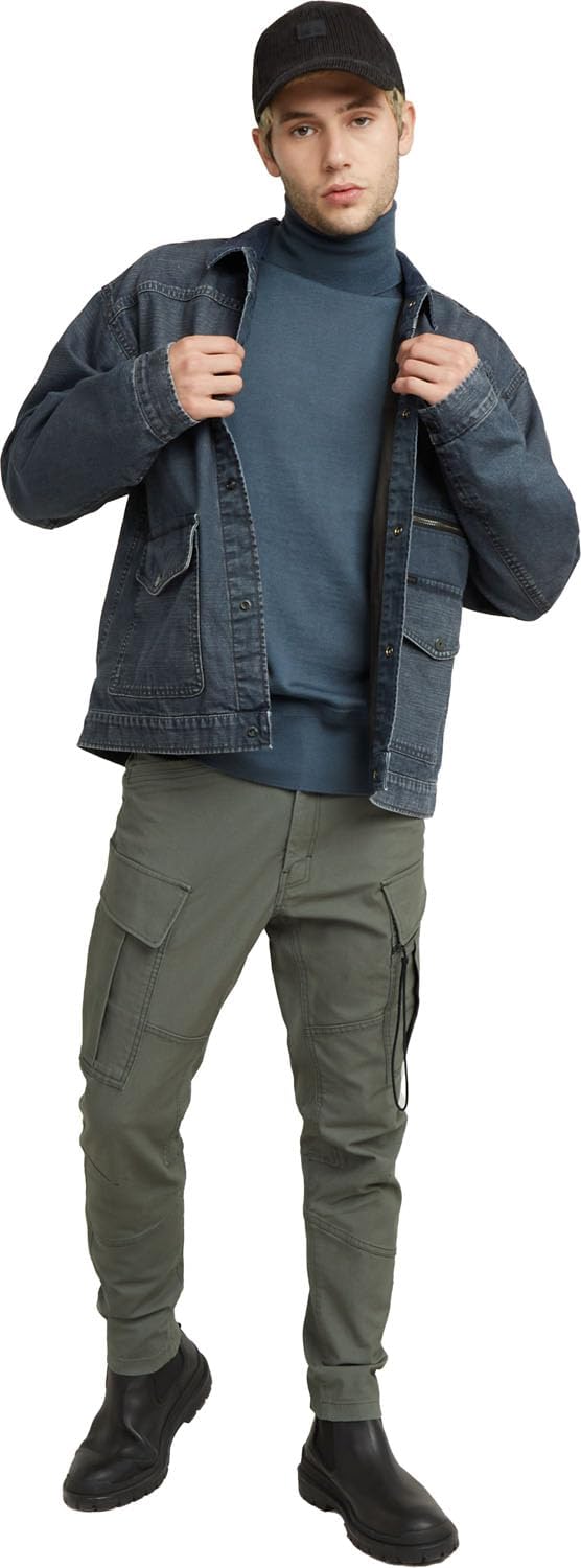 G-STAR Herren Premium Core Turtle Knitted Sweater XS Blau (Avio D25177-d847-1820), XS Blau (Avio D25