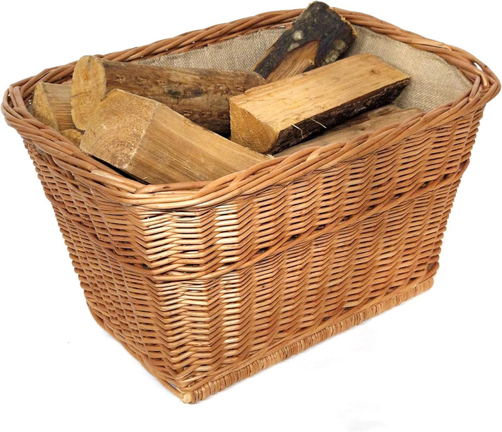 Tigana - Kaminkorb Holzkorb Kaminholzkorb aus Weide mit Jute (Art. 90170)