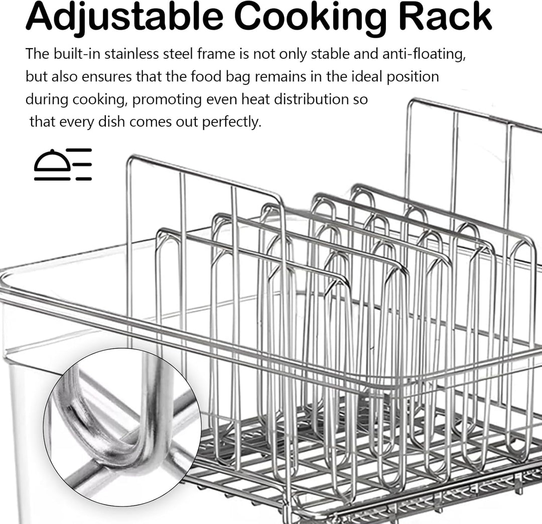Sous Vide Behälter 12L mit Deckel und Rack Sous Vide Tools Container mit Isolierung Fassungsvermögen