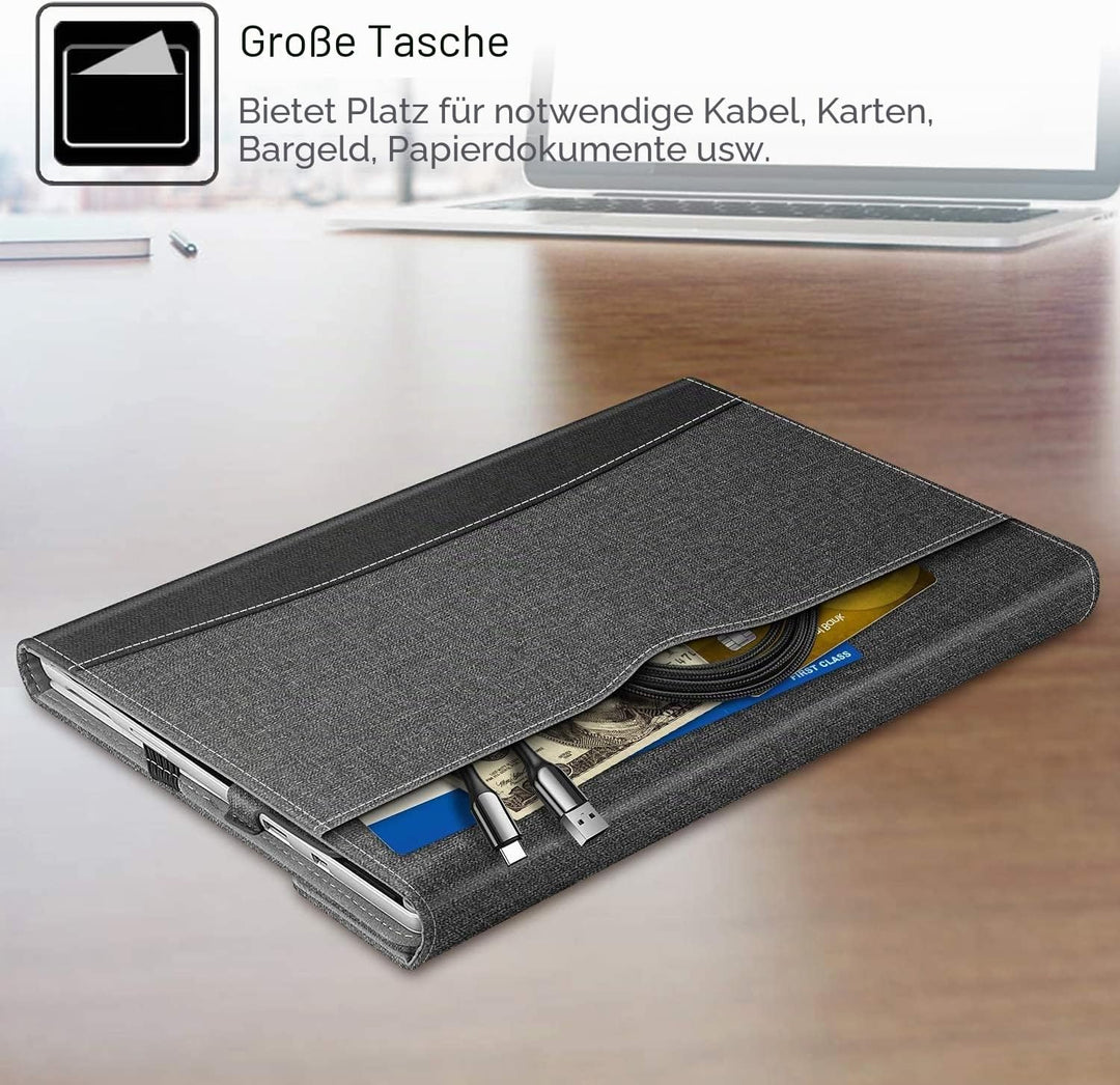 Fintie Hülle für Microsoft Surface Pro 7+ / 7/6 / 5/4 / 3 - Multi-Sichtwinkel Kunstleder Tasche Schu
