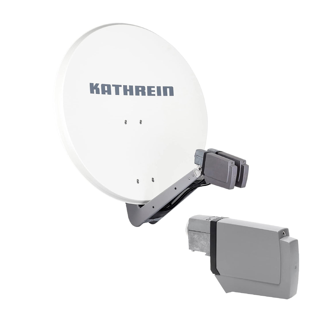 Kathrein CAS 90 ws Sat-Antenne multifeedfähig Weiss - 4 Teilnehmer 4 Teilnehmer Weiss, 4 Teilnehmer