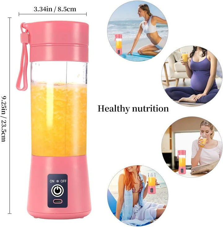 Mixer Smoothie Maker, elektrischer USB-Entsafter-Mixer, tragbarer Mini-Mixer mit sechs Klingen für S