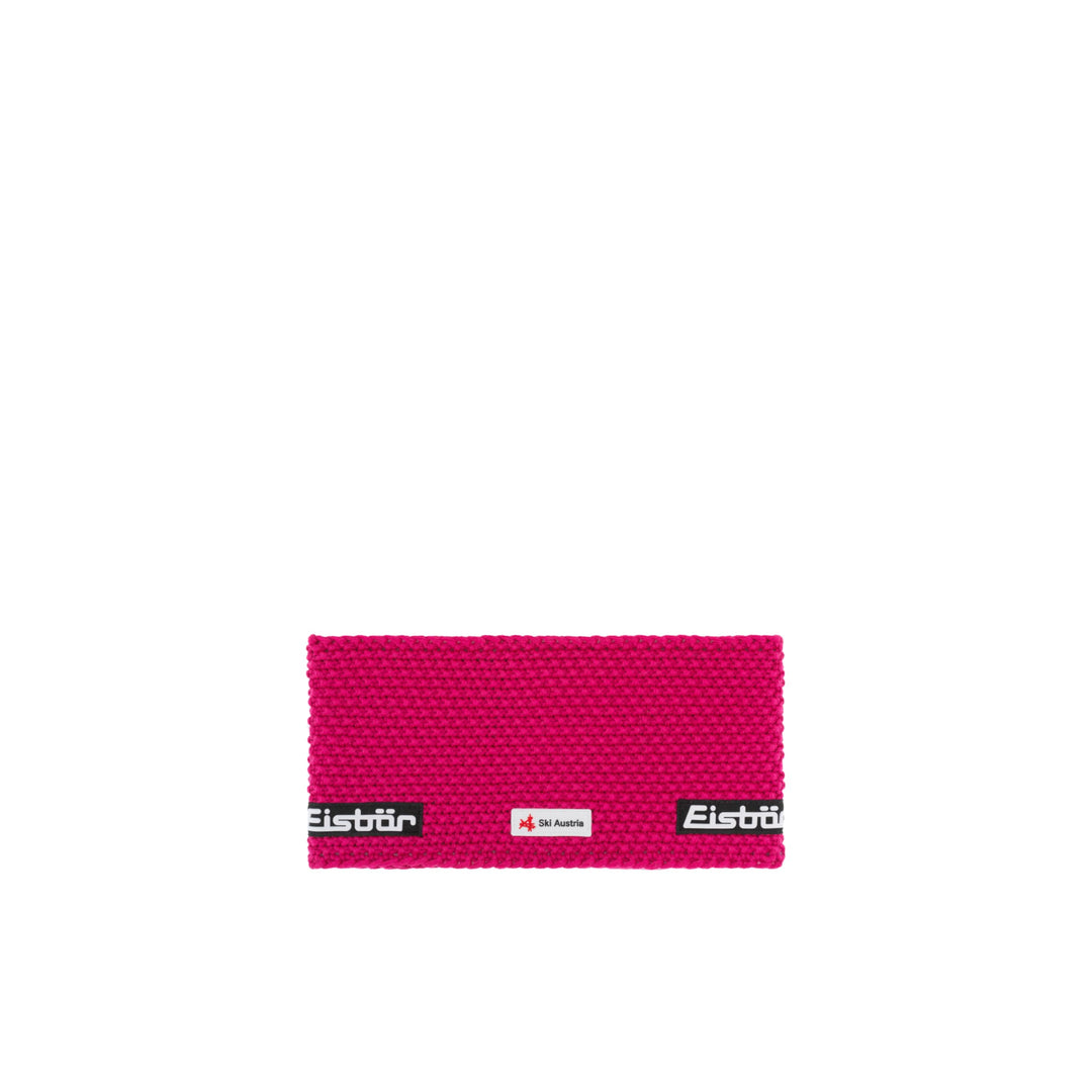Eisbär Stirnband Damen & Herren Jamie Ski Austria Pink - Merino Headband Unisex - Haarband mit Fleec