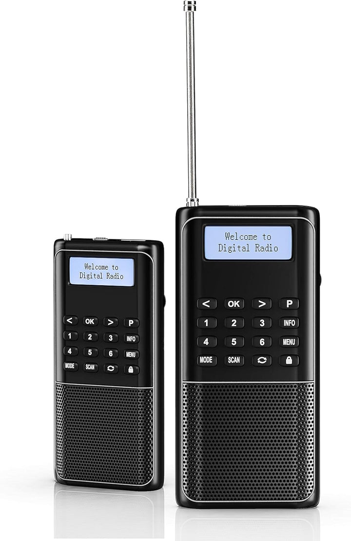 Raddy RD23 Tragbares DAB Radio Klein DAB+ UKW Digitalradio mit Akku taschenradio mit BT Küchenradio