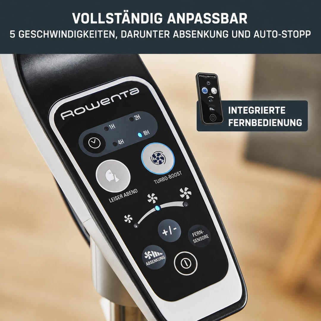Rowenta VU5670 - Standventilator Turbo Boost Silence Extreme mit Fernbedienung, Durchmesser 40 cm, S