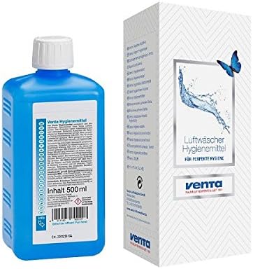 Venta LW15 Original Luftbefeuchter, für Räume bis 25 qm, anthrazit/metallic + Hygienemittel 500 ml A