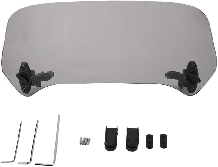 EVGATSAUTO Motorrad Windschutzscheibe, Universal Motorcycle Modified Windschutzscheibe Spoiler Lufta