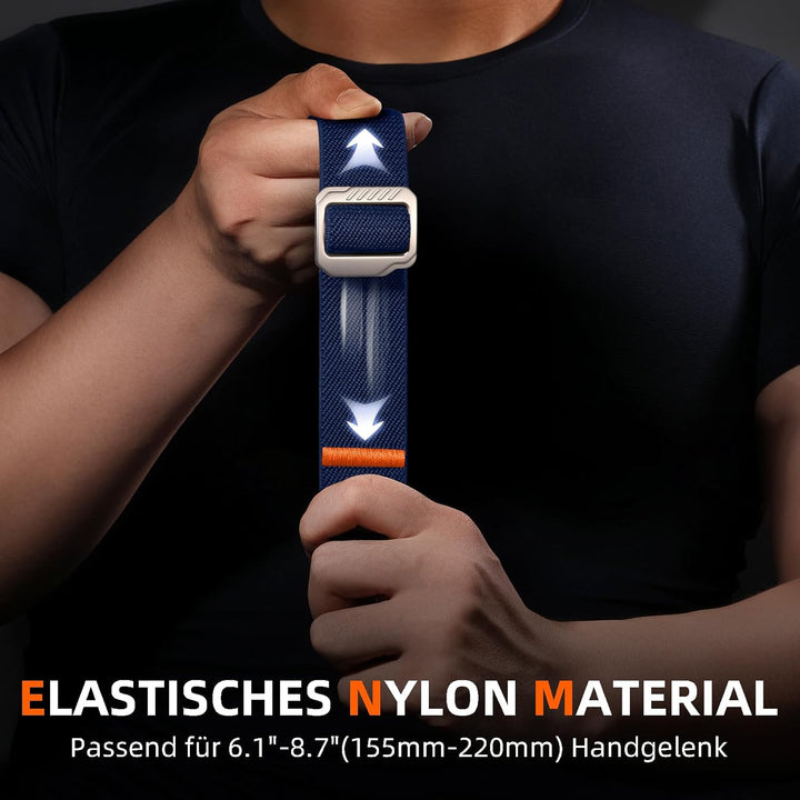 Laffav Armband Kompatibel mit Garmin Fenix 6X/7X Pro, Nylon QuickFit 26mm Ersatzband für Fenix 5X/Pl