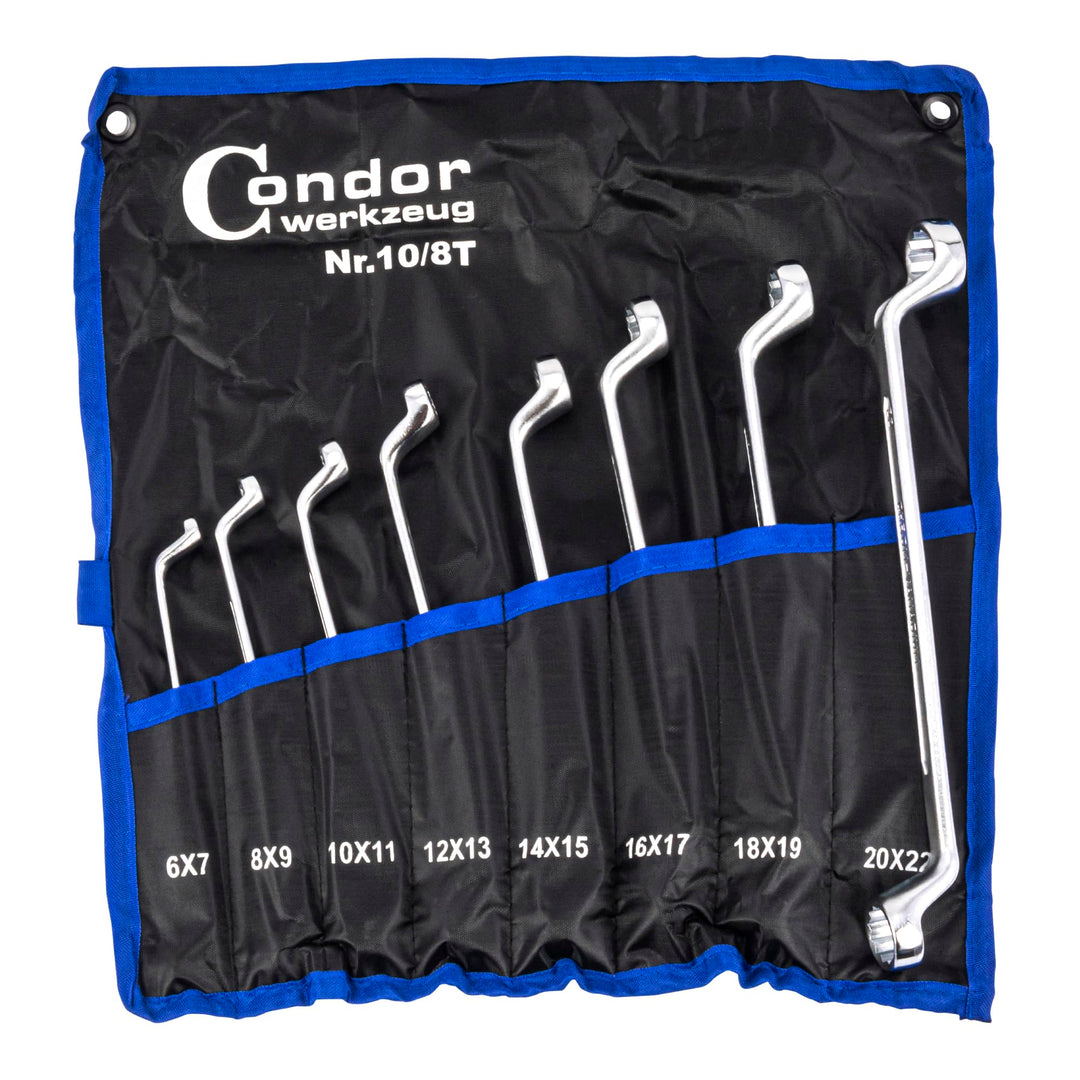 CONDOR Werkzeug 10-8T | Ringschlüssel-Satz | 8-tlg. | 6-22 mm, 8-tlg