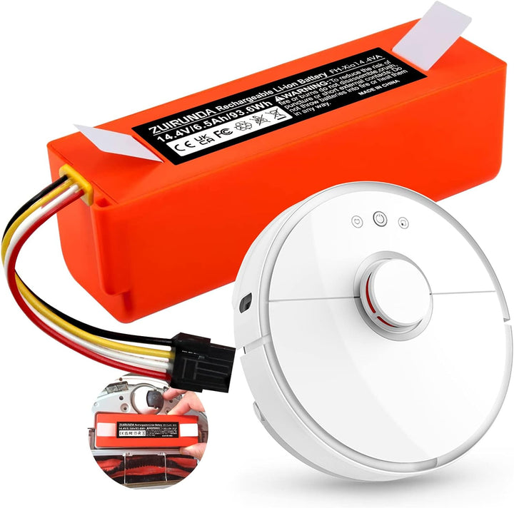 ZUIRUNDA 14,4 V 6500 mAh Li-Ion Akku Ersatz für Xiaomi Mi Roboter Xiaomi Mijia Roborock S50 S51 Robo