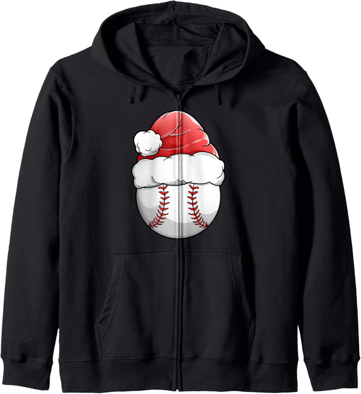 Christmas Baseballer Sport Xmas Weihnachten Baseball Kapuzenjacke