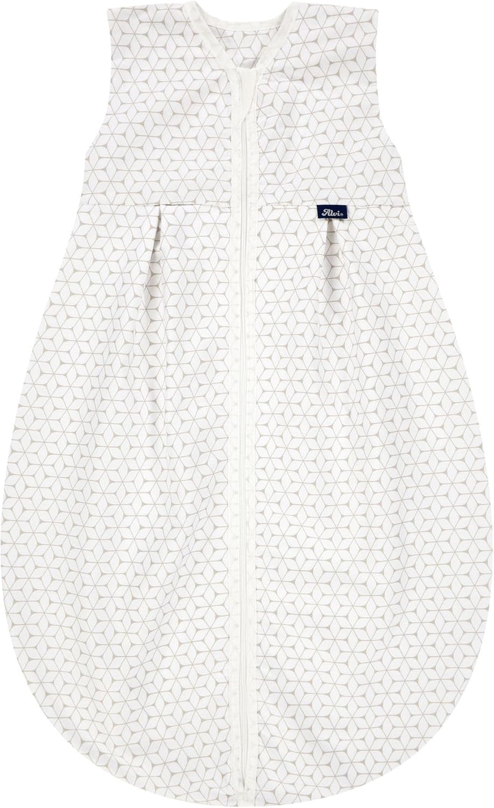 Alvi Kugelschlafsack Molton | Alvi Sommerschlafsack | Babyschlafsack ärmellos 100% Baumwolle | Unwat