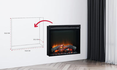 Dimplex 210975 XHD26 Firebox 26" Kamin, 1400 W, Schwarz