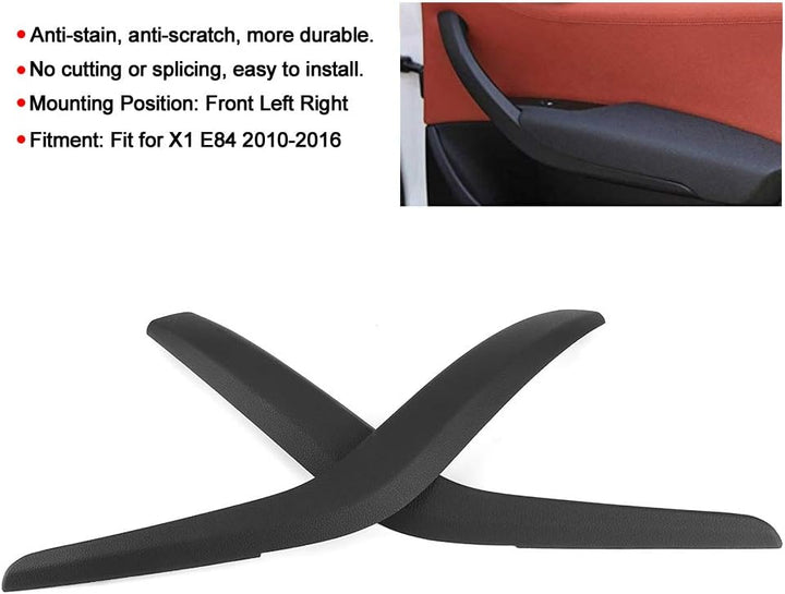 Qiilu Türverkleidung für Innentür, Schwarze Türverkleidung für Innentürverkleidung 51412991775 Passe