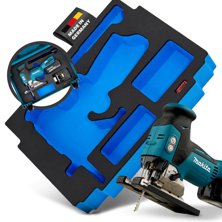 𝖠𝖯𝖳𝖤𝖷 Schaumeinlage passend für Makita Akku-Pendelhubstichsäge DJV 181 für MakPac Gr. 2-3