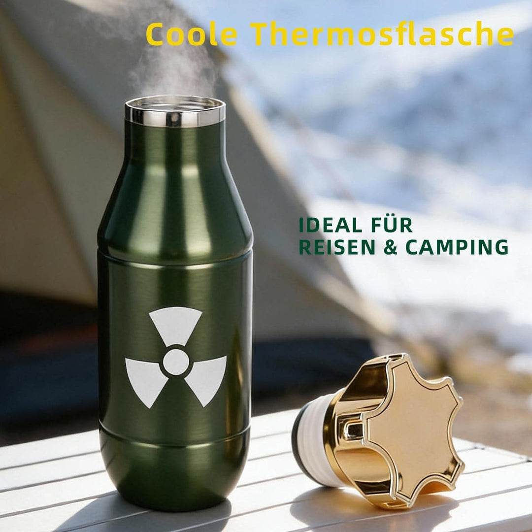 Grogife Thermoskanne 500ml Geschenke für Männer Papa, Lustige Geburtstagsgeschenk für Mann Jagd Jäge