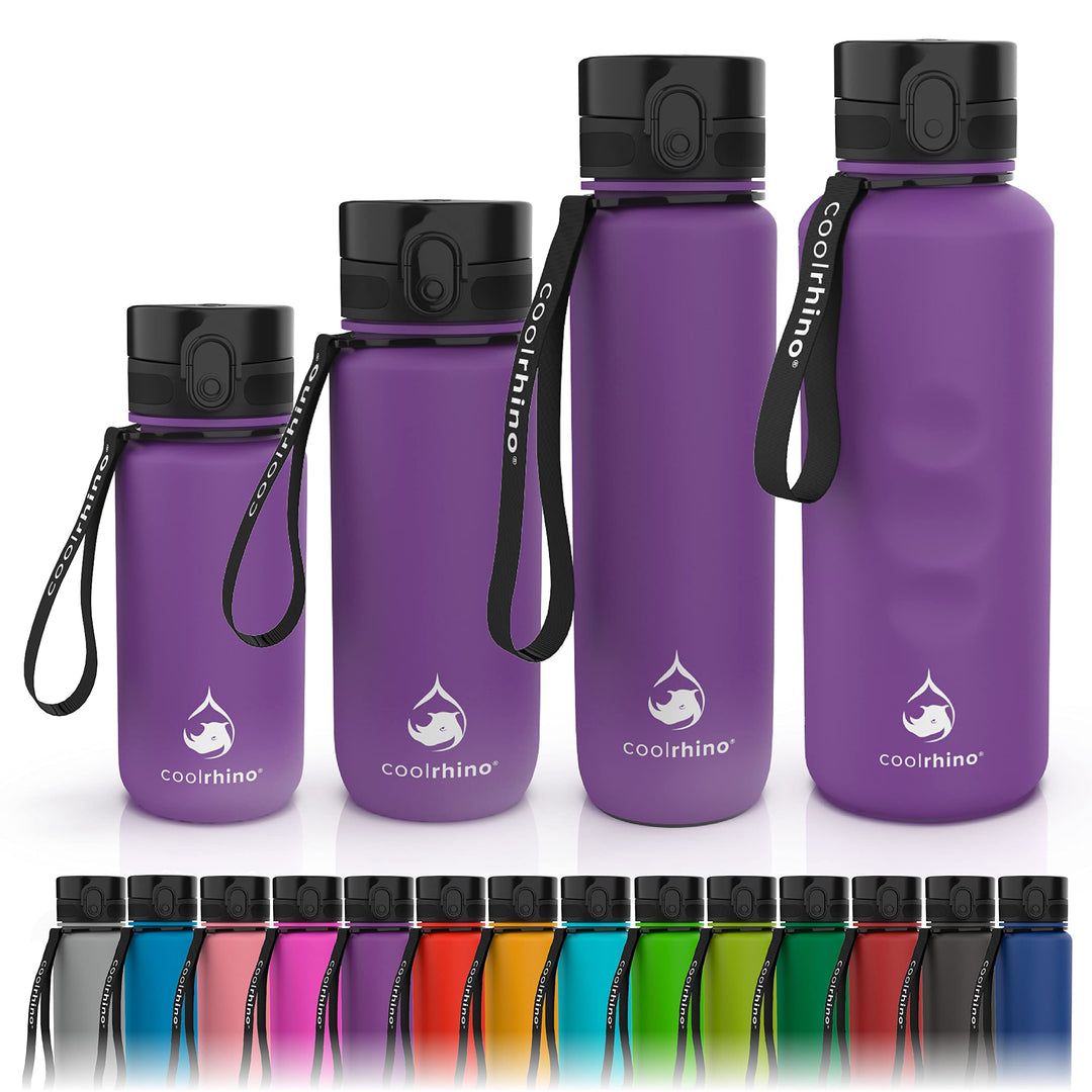 Trinkflasche 350ml I 650ml I 1L I 1,5L für Sport, Outdoor, Schule, Fitness &amp; Kinder - Wasserflasche