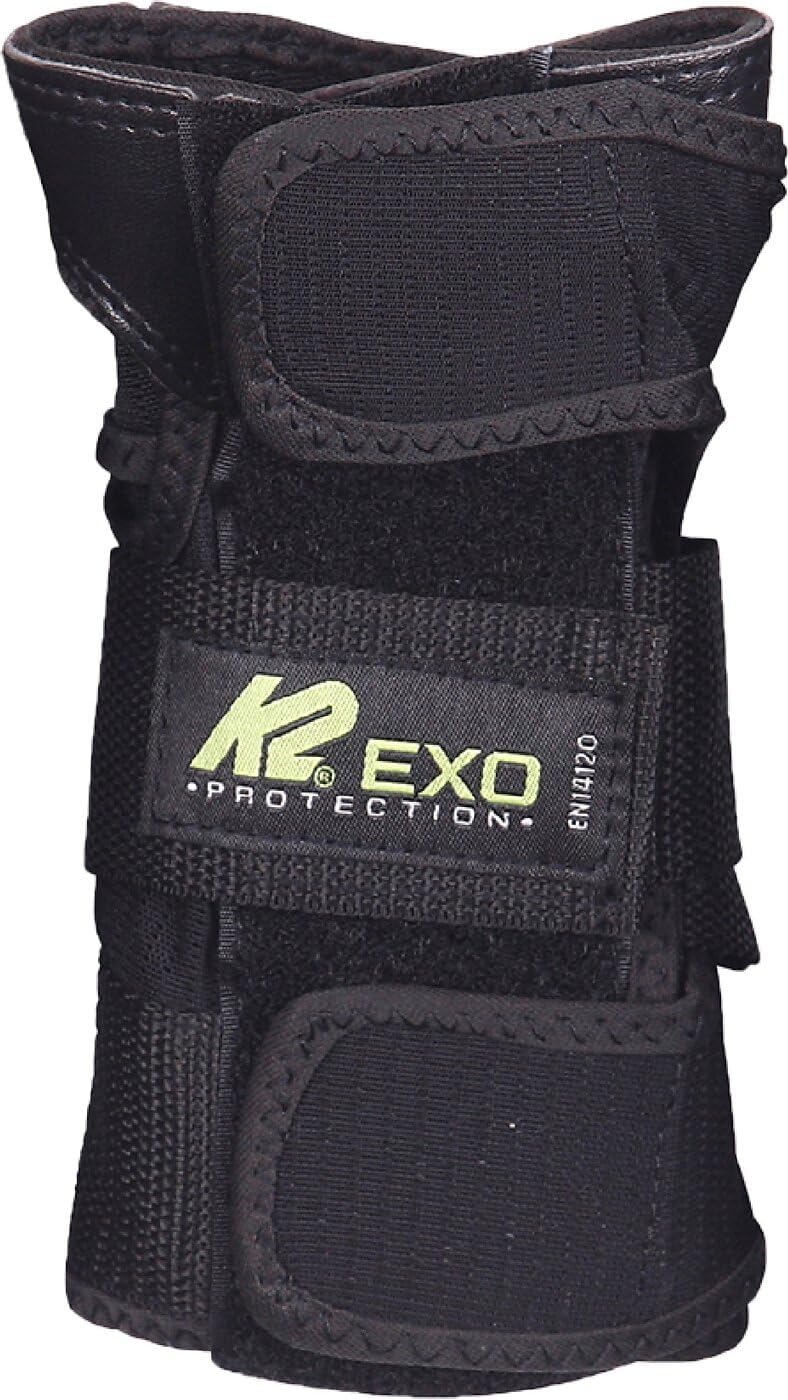 K2 Skates Unisex – Erwachsene Schonerset Exo Adult Pad Set — black - grey - green — 30E1230 M (Knee: