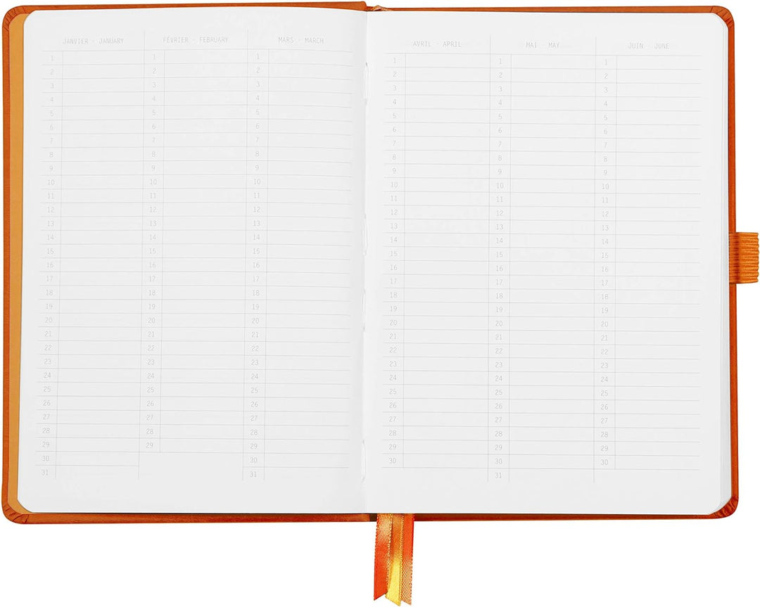 Rhodia 118583C Notizheft Goalbook (DIN A5, 14,8 x 21 cm, Dot, praktisch und trendige, mit festem Dec