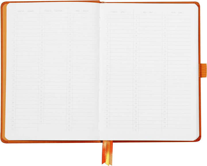 Rhodia 118583C Notizheft Goalbook (DIN A5, 14,8 x 21 cm, Dot, praktisch und trendige, mit festem Dec