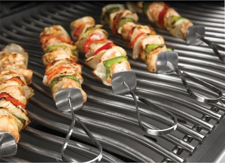 Napoleon Edelstahl Shish Kebab Set mit 6 Spiessen