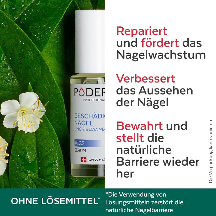 PODERM - INTENSIVE NAGELPFLEGE FÜR KINDER & BABYS - Repariert, baut auf und beruhigt - Für gesunde N