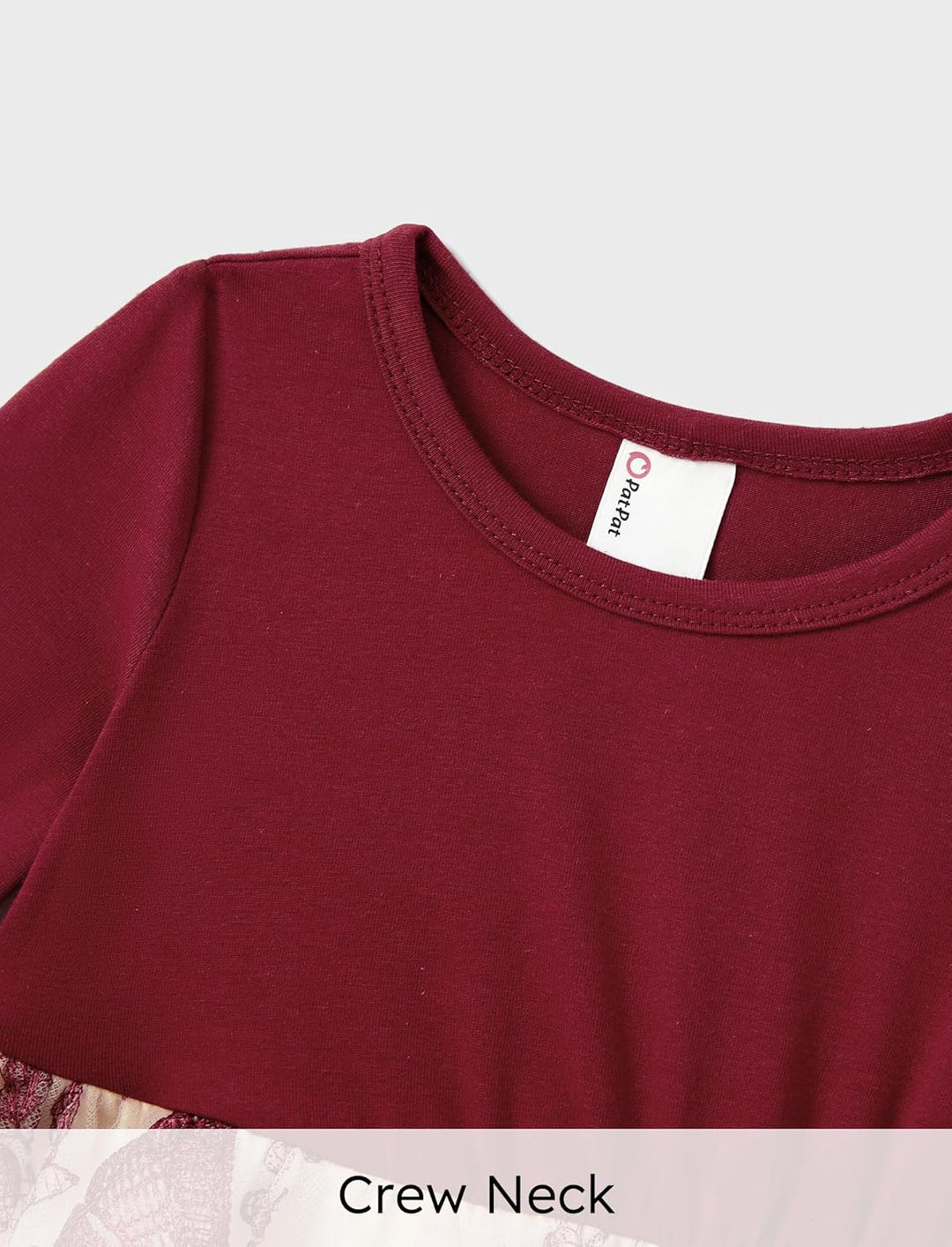PATPAT Familien Outfit Set Langarm - Partnerlook Mutter Tochter Kleid Langarm T-Shirt & Mutter Kind