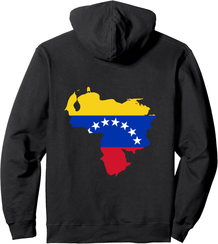 Umriss des Landes Venezuela auf der Flagge Pullover Hoodie