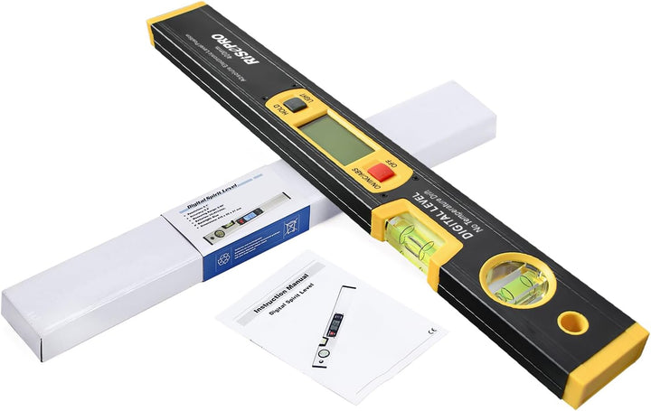 Neigungsmesser, RISEPRO Digitale Neigungsmesser Winkel Finder Gauge Spirit Level aufrecht Magnet 360