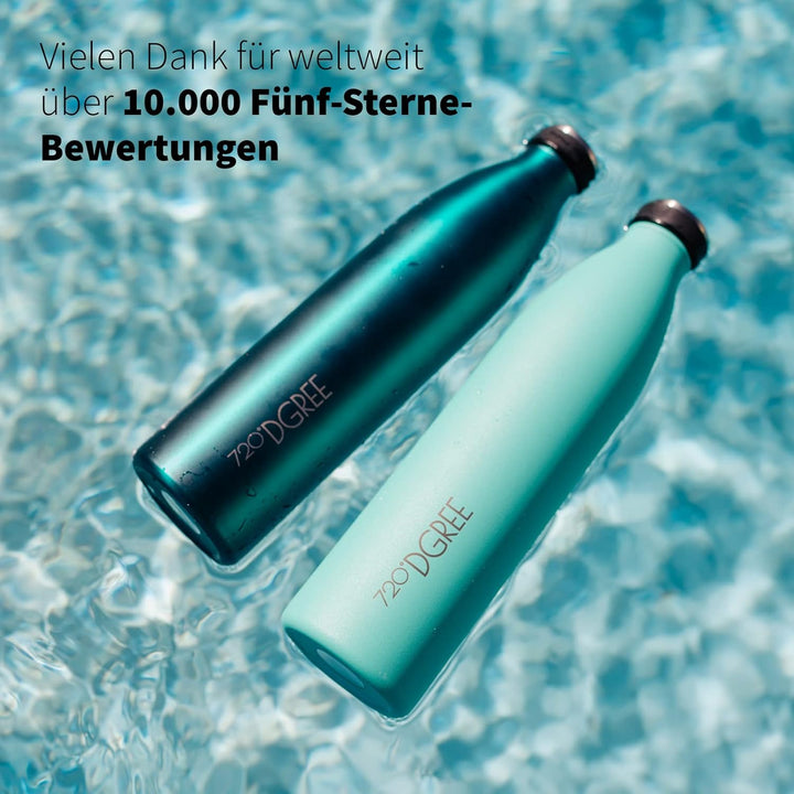 720°DGREE Edelstahl Trinkflasche “milkyBottle” - 750ml - BPA-Frei, Auslaufsicher, Kohlensäure geeign
