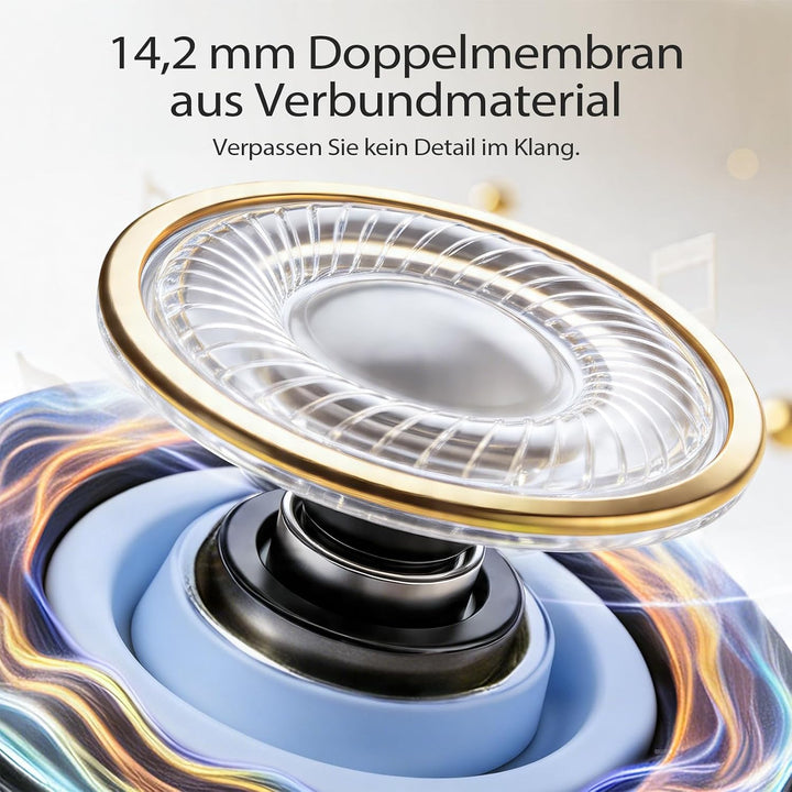 W70 Pro Bluetooth Kopfhörer In-Ear, Bluetooth 5.4 Wireless Earbuds mit HiFi-Sound, Sport Ohrhörer mi