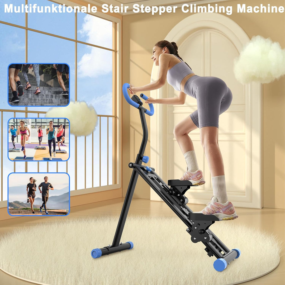 Stair Stepper Pro 2025, Treppenmeister für Zuhause mit 3 Stufen Widerstand, Foldbares Vertical Climb