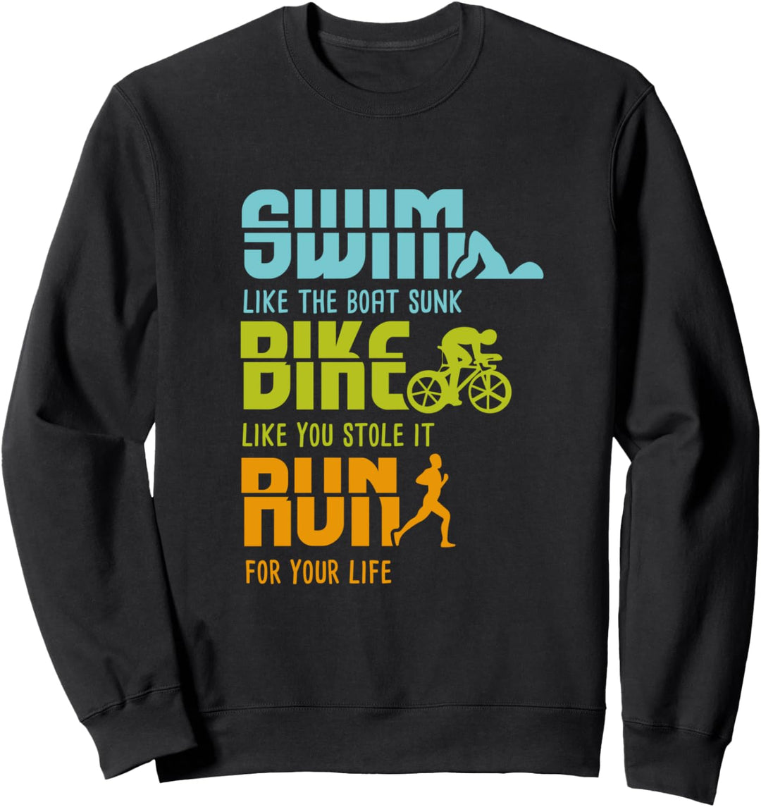 Triathlon Wettkämpfer I Triathlet I Triathlon Sweatshirt