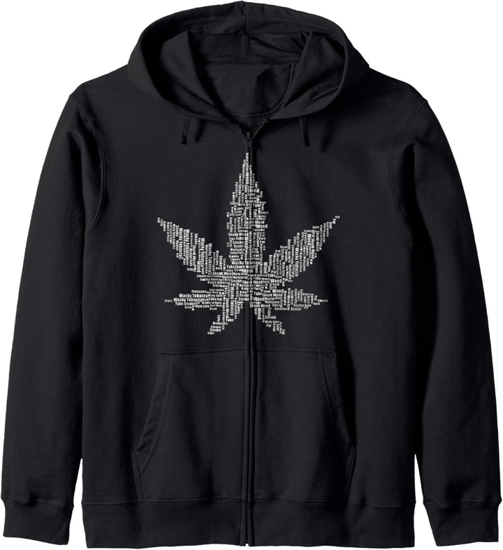 Weed Leaf Montage I Love Weed Marijuana Pot Celebrate 420 Kapuzenjacke