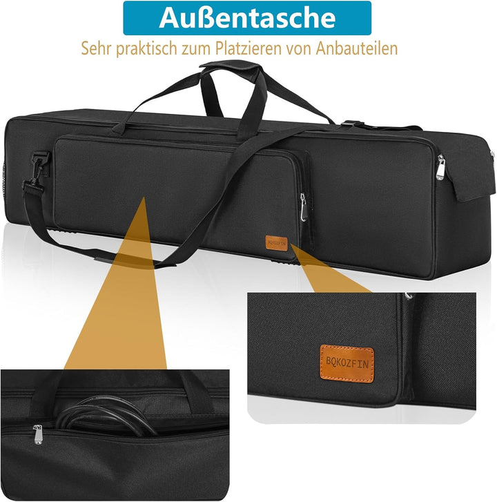 Schwarze Stativtasche Stativtragetasche, 102x21x21cm strapazierfähige Nylontasche mit Schultergurten