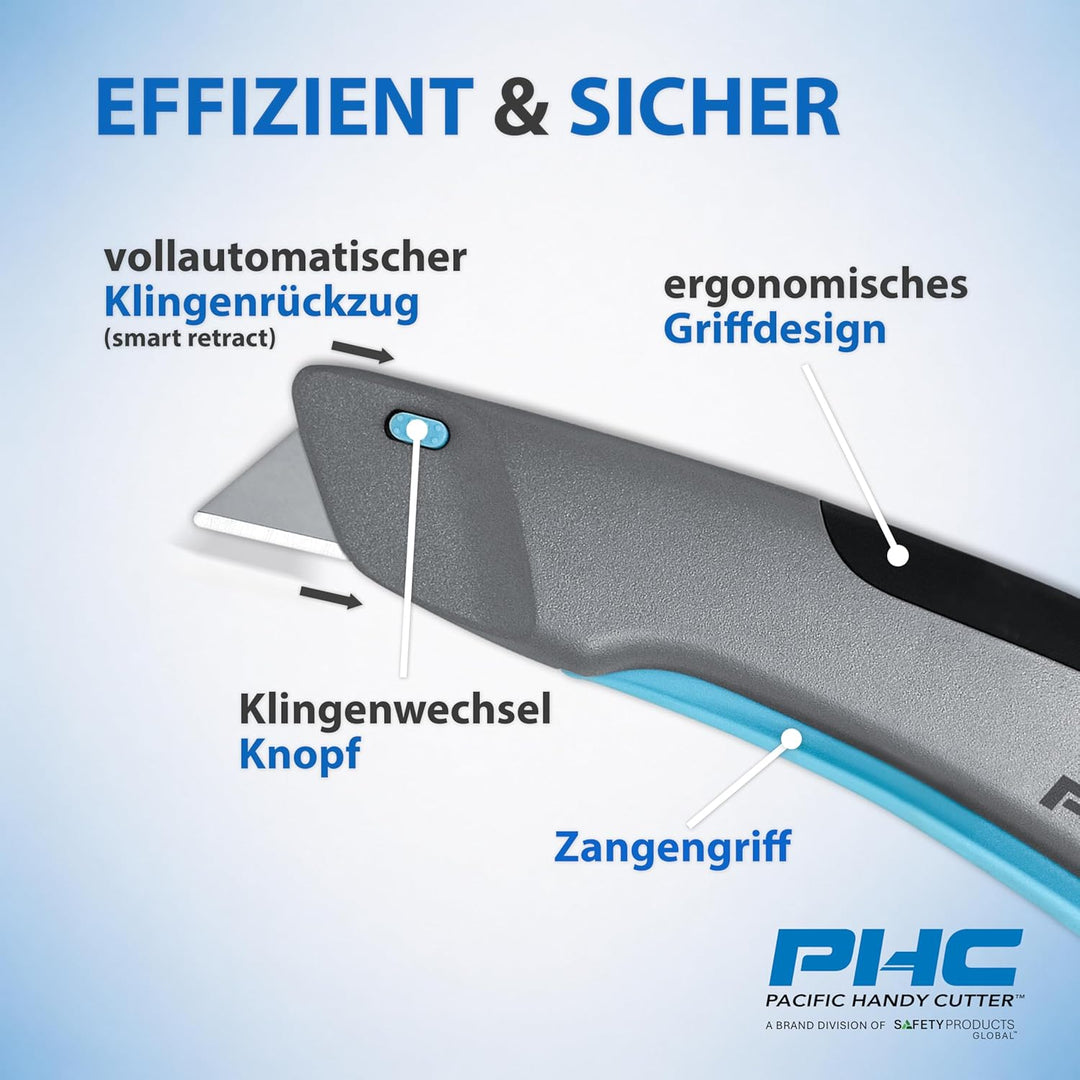 PHC Victa™ Smart-Retract Sicherheitsmesser mit vollautomatischem Klingenrückzug • 20mm Schnitttiefe