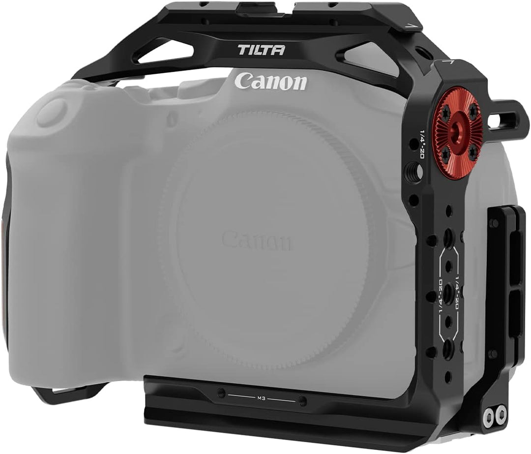 Tilta Full Camera Cage for R6 Mark II with Micro HDMI USB-C Cable Clamp, Cold Shoe Receiver, NATO ra