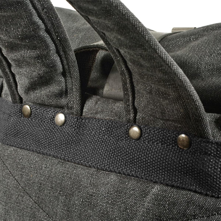 Motorrad Rucksack/Motorradtasche Canvas Vintage VR2 20 Liter schwarz