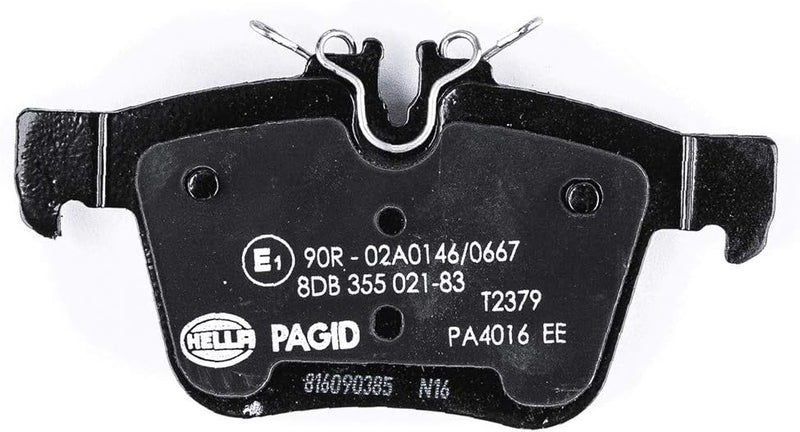 HELLA PAGID 8DB 355 021-831 Bremsbelagsatz - T2379 - Dicke/Stärke: 16.1mm - Bremssystem: Teves - für