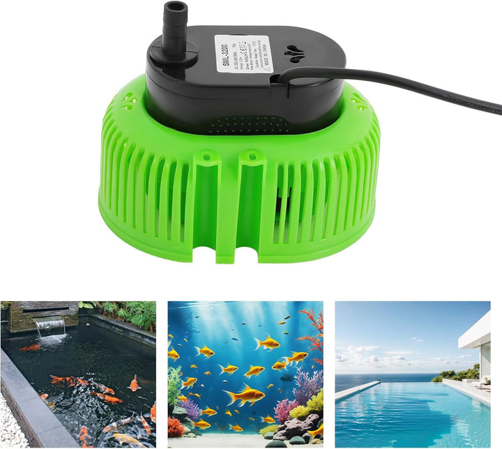 Tauchpumpe Schmutzwasser, 75W Poolabdeckungspumpe (Grün) | max Förderhöhe 3.2m, max. Fördermenge 300