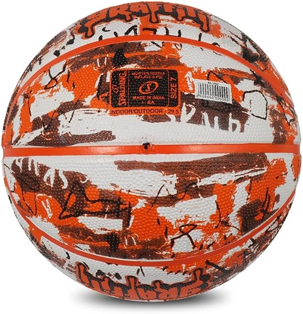 Spalding Graffiti Rubber Basketball (Orange), 7