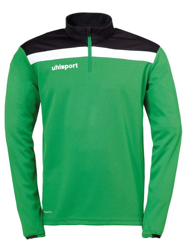 uhlsport Herren Offense 23 1/4 Zip Top Sweatshirt XXL Grün/Schwarz/Weiss, XXL Grün/Schwarz/Weiss