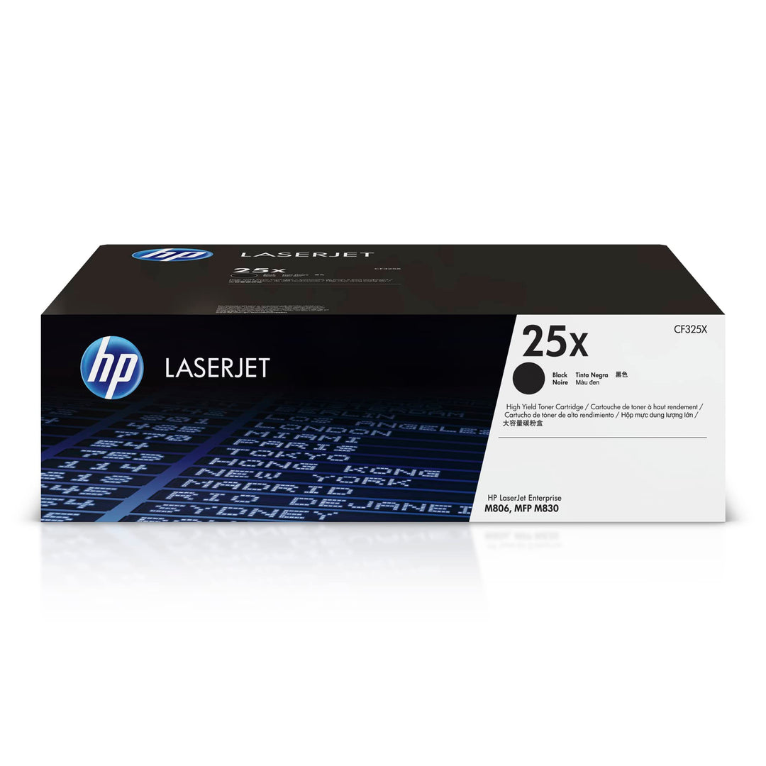 HP 25X (CF325X) Schwarz Original Toner mit hoher Reichweite für HP Laserjet Enterprise M806dn, Flow