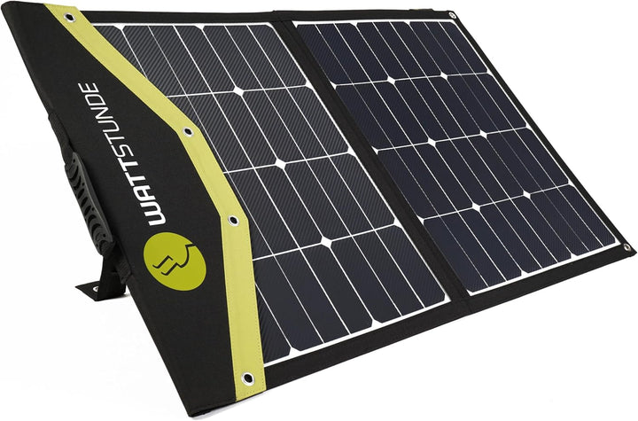 WATTSTUNDE Sunfolder Solartasche - Mobiles 12V Outdoor Solarpanel - faltbares Solarmodul (90 W), 90