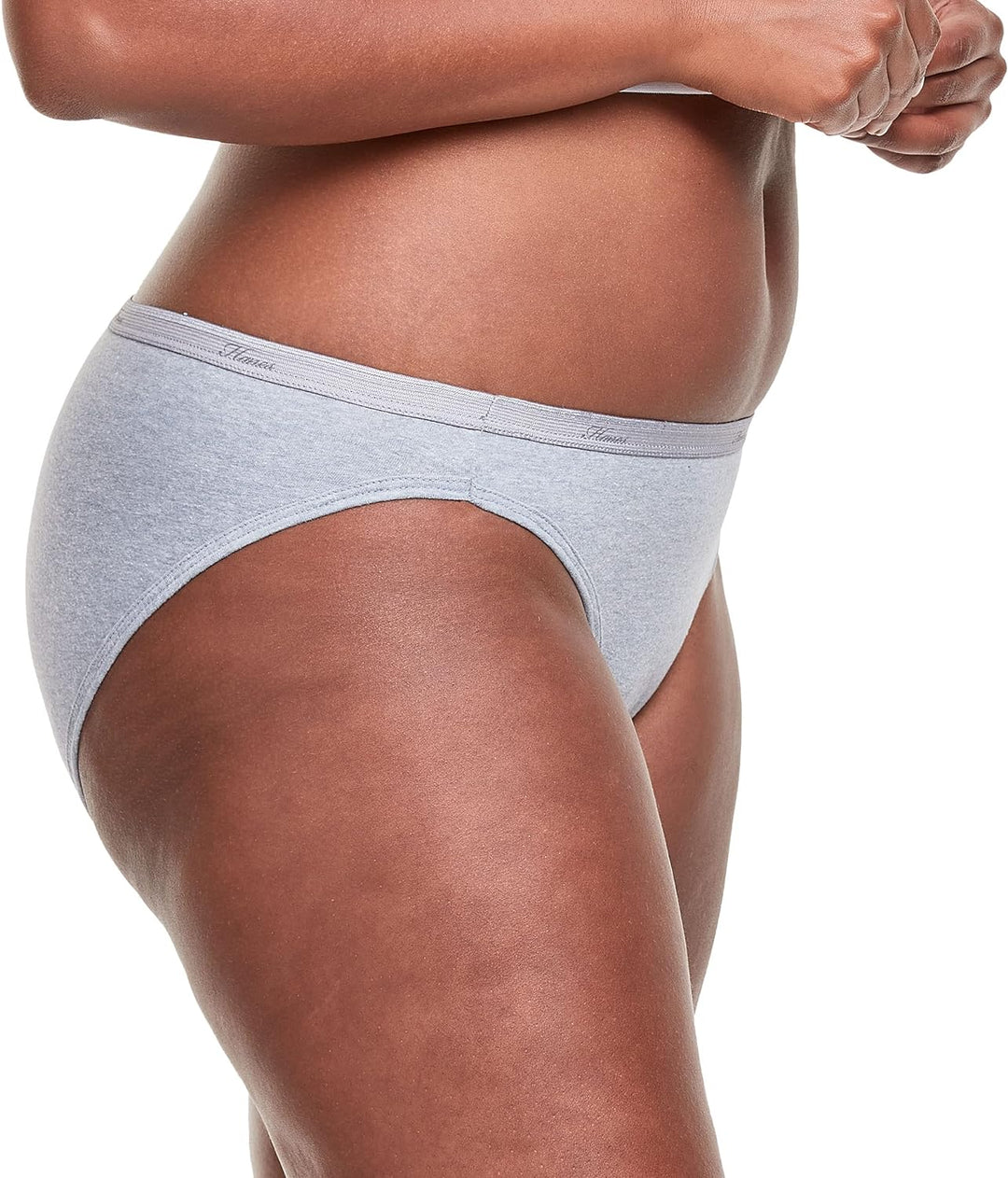 Hanes Women's 6-Pack No Ride Up Cotton Bikini Panty, Assorted, 5