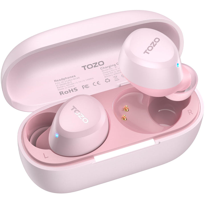 TOZO A1 In-Ear Kopfhörer Kabellos Bluetooth 5.3 mit 2 Mikrofonen für KI-Anrufe, App-Steuerung, 32 St